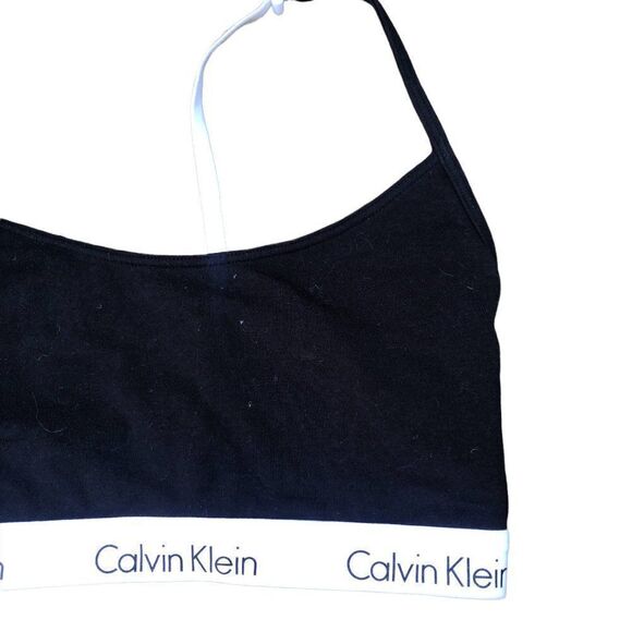 Calvin Klein Sports Bra Medium Black/White - Picture 4 of 7